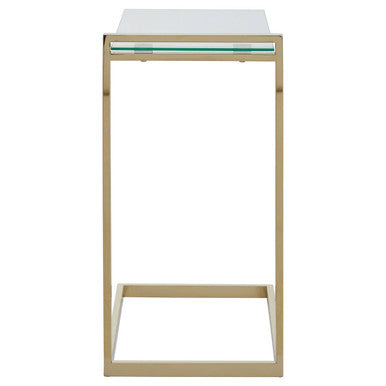 Oria Warm Metallic Finish End Table