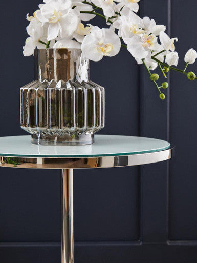 Oria Silver Frame End Table