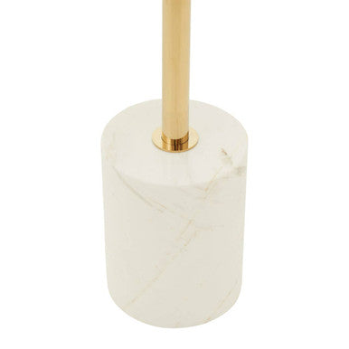 Oria White Marble End Table