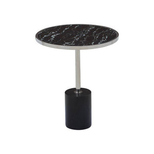 Oria Black Marble End Table
