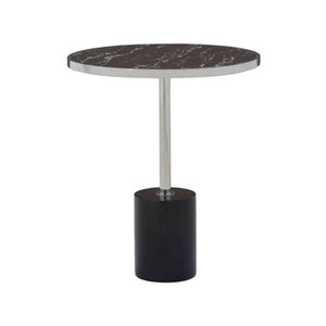 Oria Black Marble End Table
