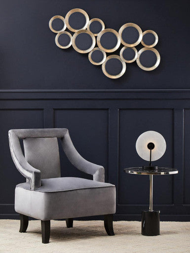 Oria Black Marble End Table