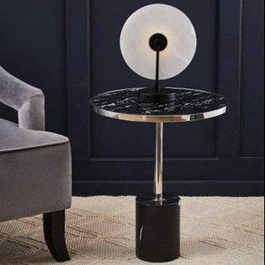 Oria Black Marble End Table