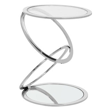 Oria Clear Glass End Table