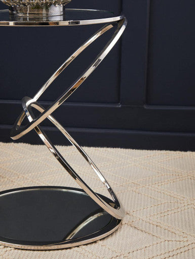 Oria Clear Glass End Table