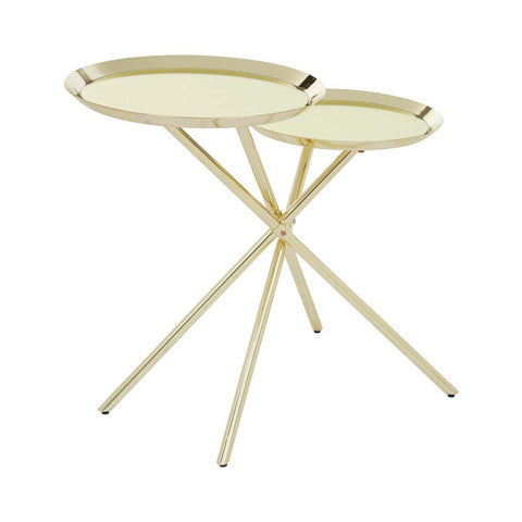 Oria Warm Metallic Side Table