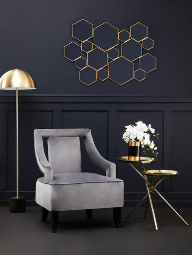 Oria Warm Metallic Side Table