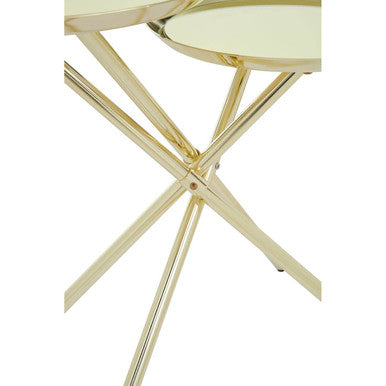 Oria Warm Metallic Side Table