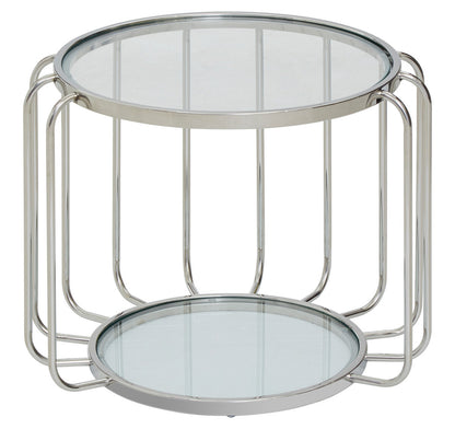 Oria Side Table With Glass Top