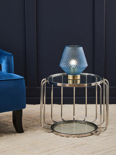 Oria Side Table With Glass Top