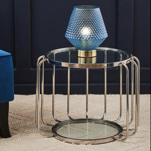 Oria Side Table With Glass Top
