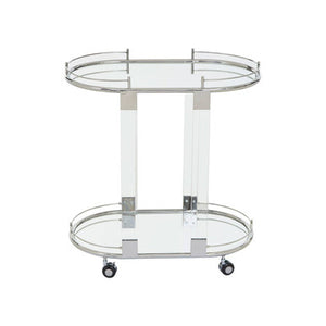 Oria Oval Mirrored Trolley