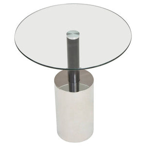 Oria End Table With Silver Base