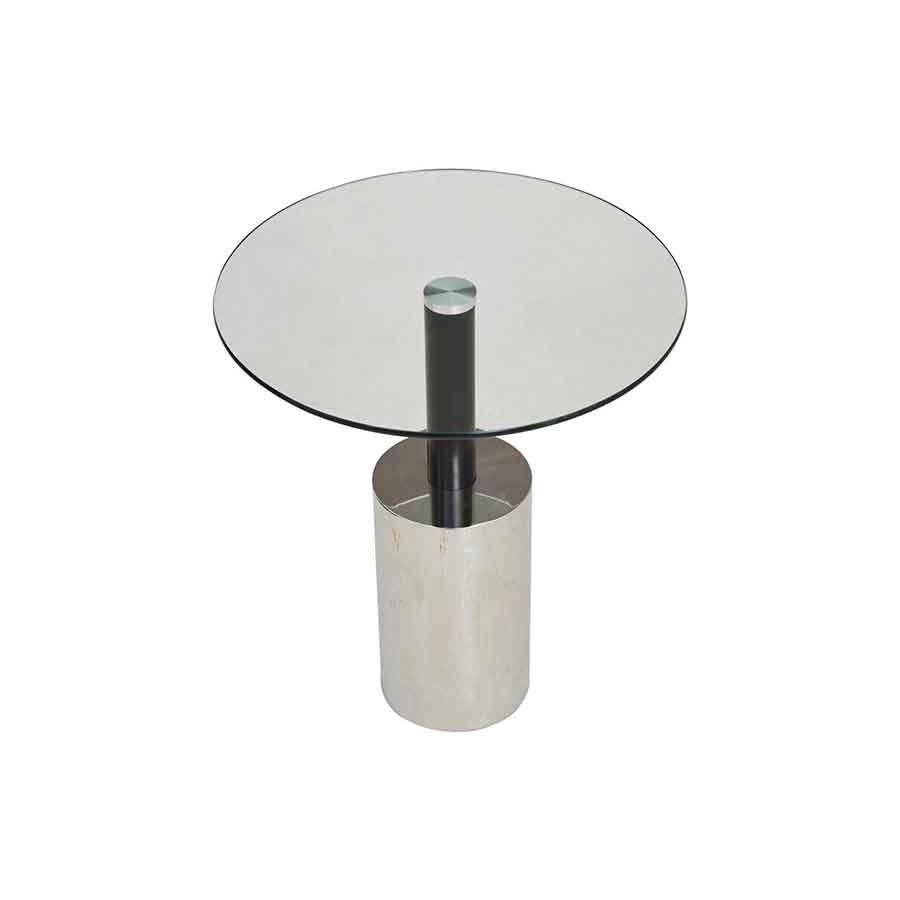 Oria End Table With Silver Base
