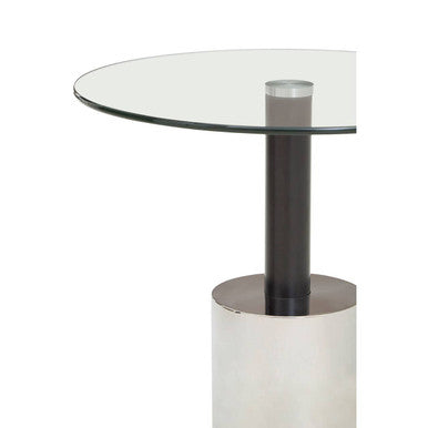 Oria End Table With Silver Base
