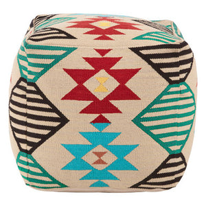 Cefena Multicolour Pouffe