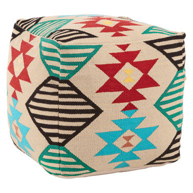 Cefena Multicolour Pouffe