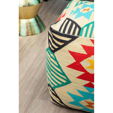 Cefena Multicolour Pouffe
