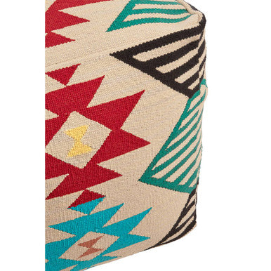 Cefena Multicolour Pouffe