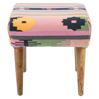 Cefena Multicolour Footstool