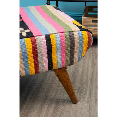 Cefena Multicolour Footstool