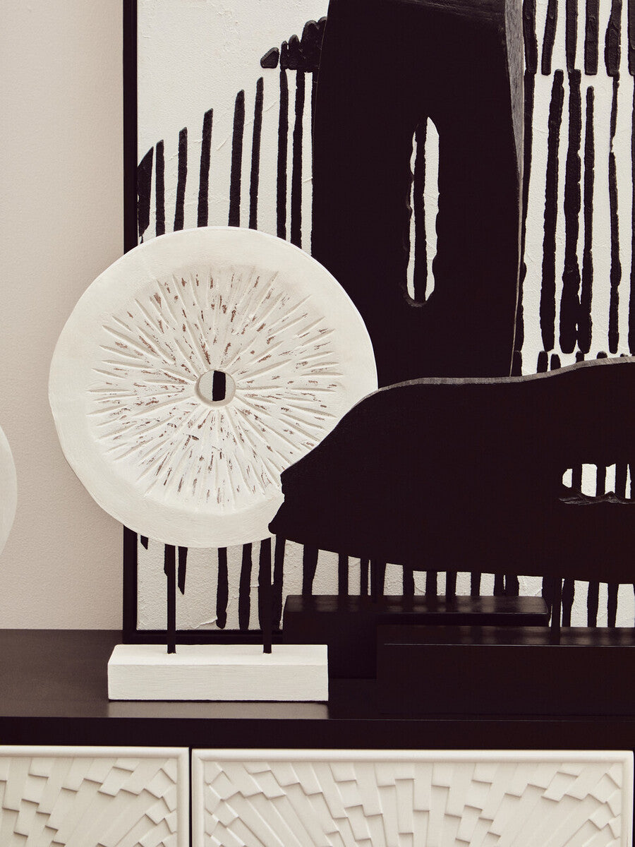 Dumas Black and White Four Door Sideboard - Image 12