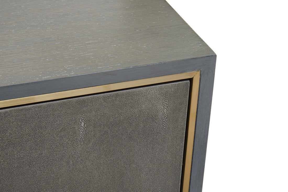 Deskey Grey Shagreen Effect Media Unit