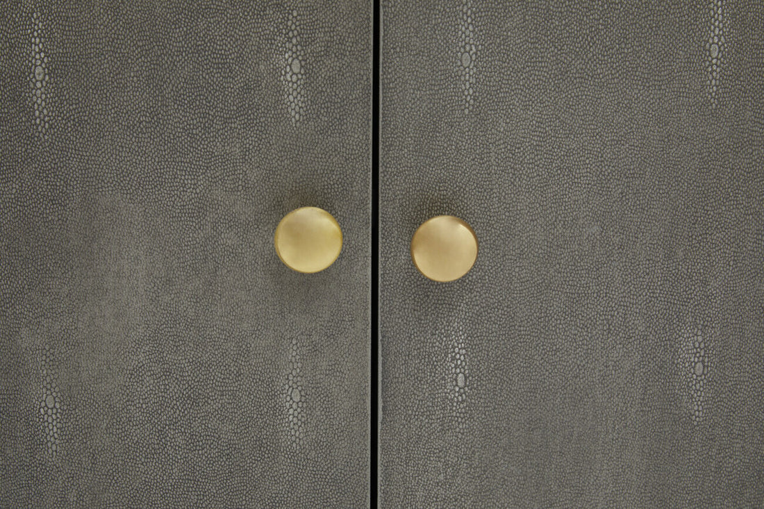 Deskey Grey Shagreen Effect Media Unit