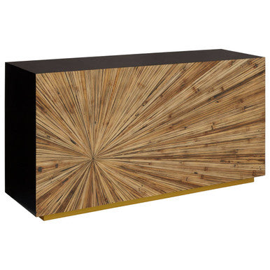 Gabelle Ebony Bamboo Console Table