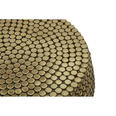 Templar Gold Finish Beaded Coffee Table