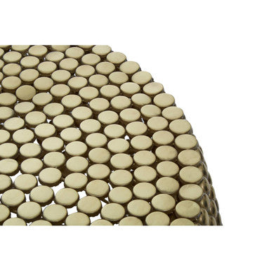Templar Gold Finish Beaded Coffee Table - Image 5