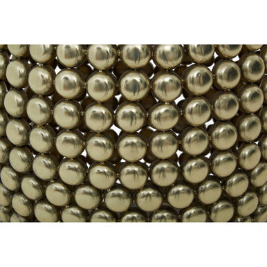 Templar Gold Finish Stool and Side Table