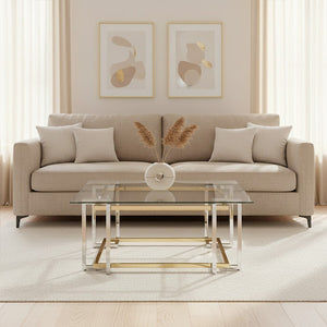 Elino Silver and Gold Coffee Table