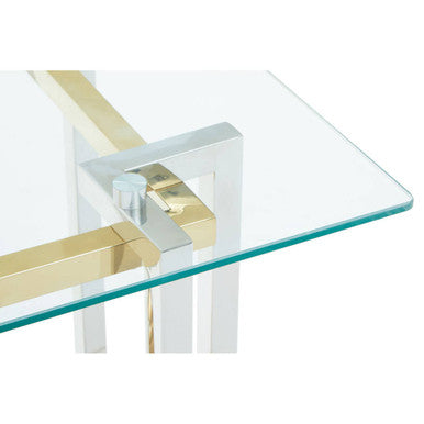 Elino Silver and Gold  Side Table