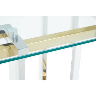 Elino Silver and Gold  Side Table