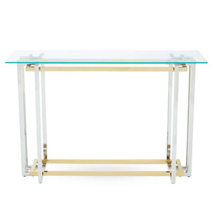 Elino Silver and Gold Console Table