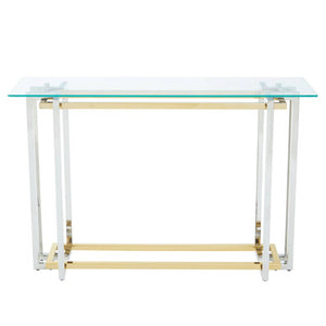 Elino Silver and Gold Console Table