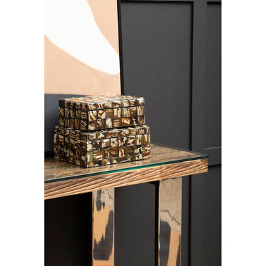 Kerala Natural U Shaped Base Console Table