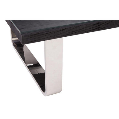 Kerala Black U Shaped Base Coffee Table