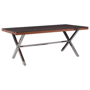 Kerala Natural Dining Table With Cross Base