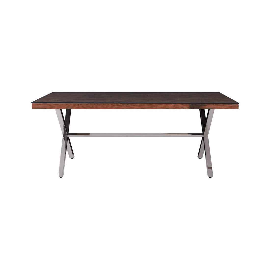 Kerala Natural Dining Table With Cross Base