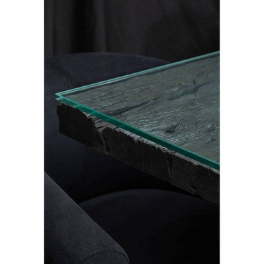 Kerala Black Dining Table With Cross Base