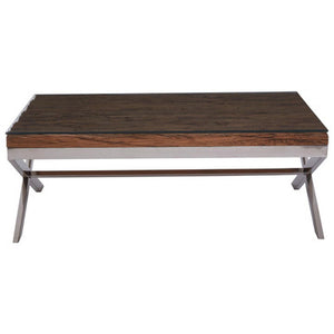 Kerala Natural Coffee Table With Cross Base