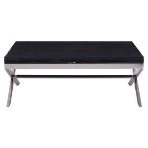 Kerala Black Coffee Table With Cross Base
