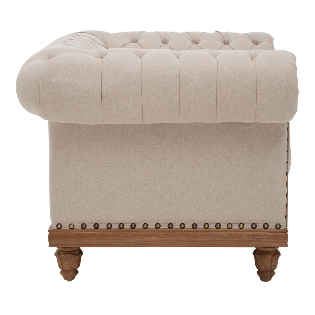 Cabra Chesterfield Cream Armchair - Image 4