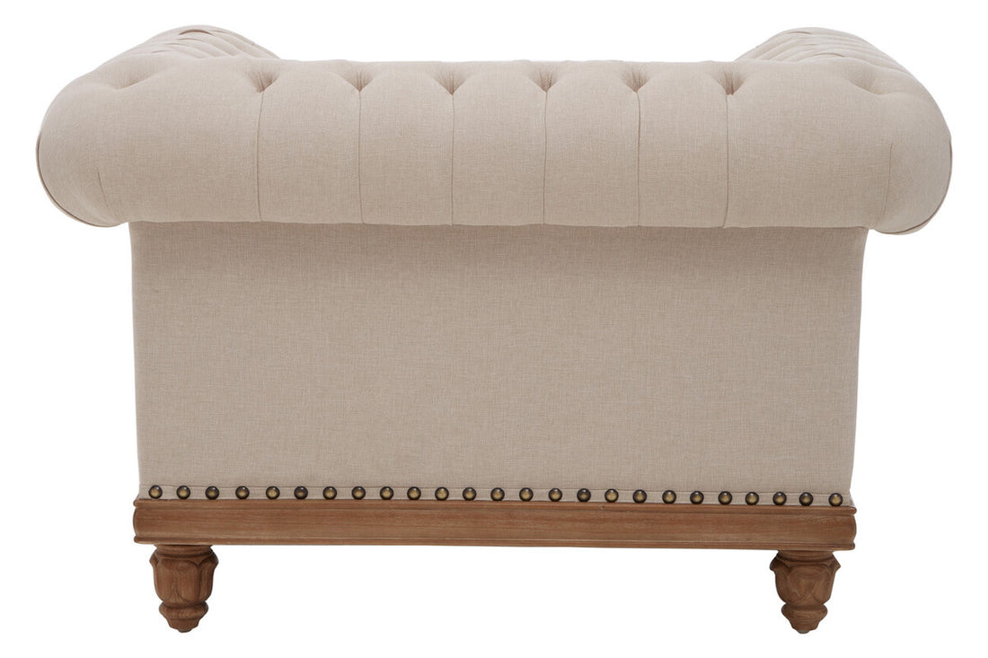 Cabra Chesterfield Cream Armchair - Image 5