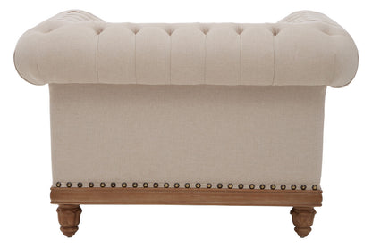 Cabra Chesterfield Cream Armchair