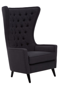 okCala Black Tufted Highback Chair