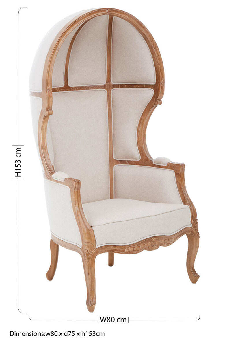Cabra Cream Dome Chair - Image 14