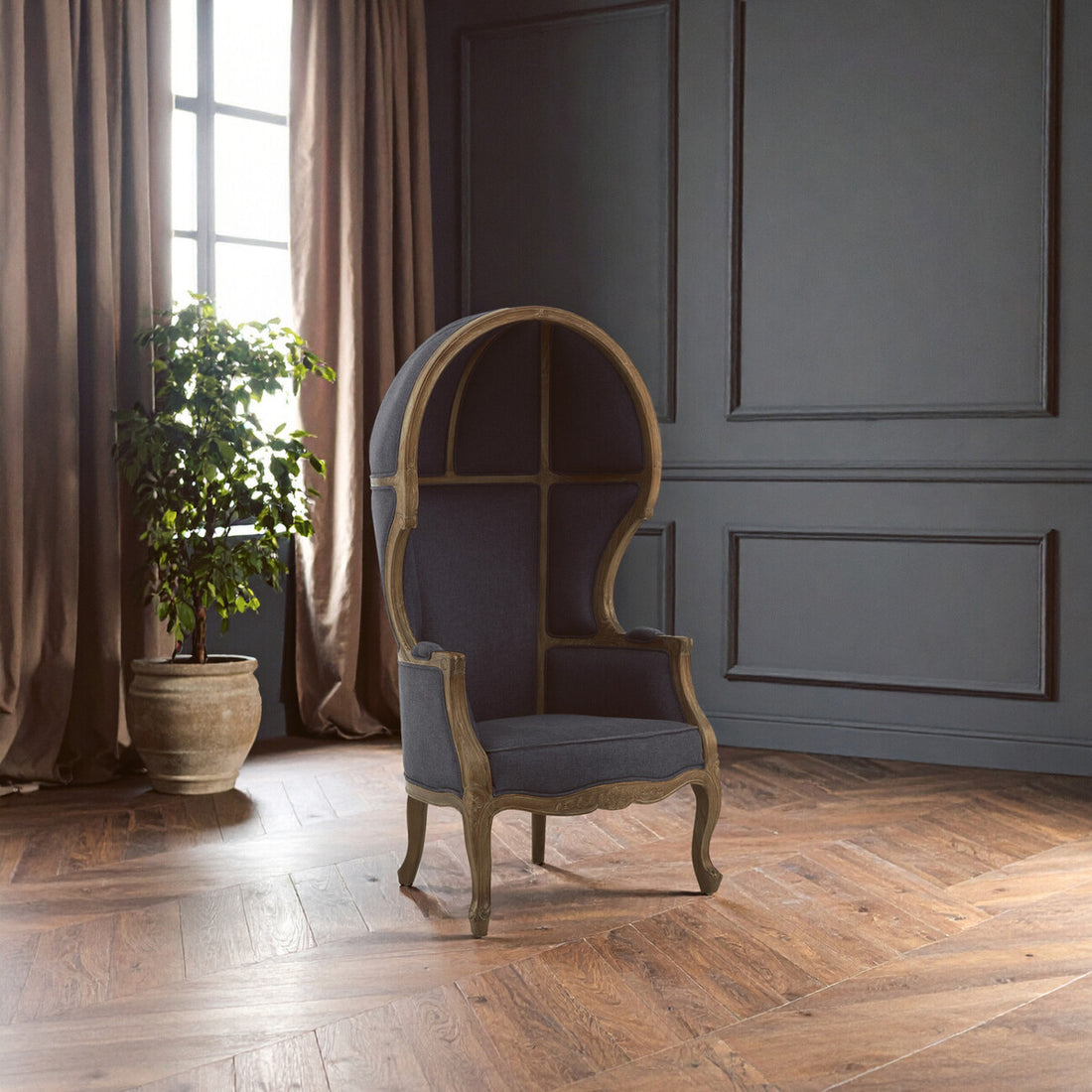 Cabra Graphite Grey Dome Chair